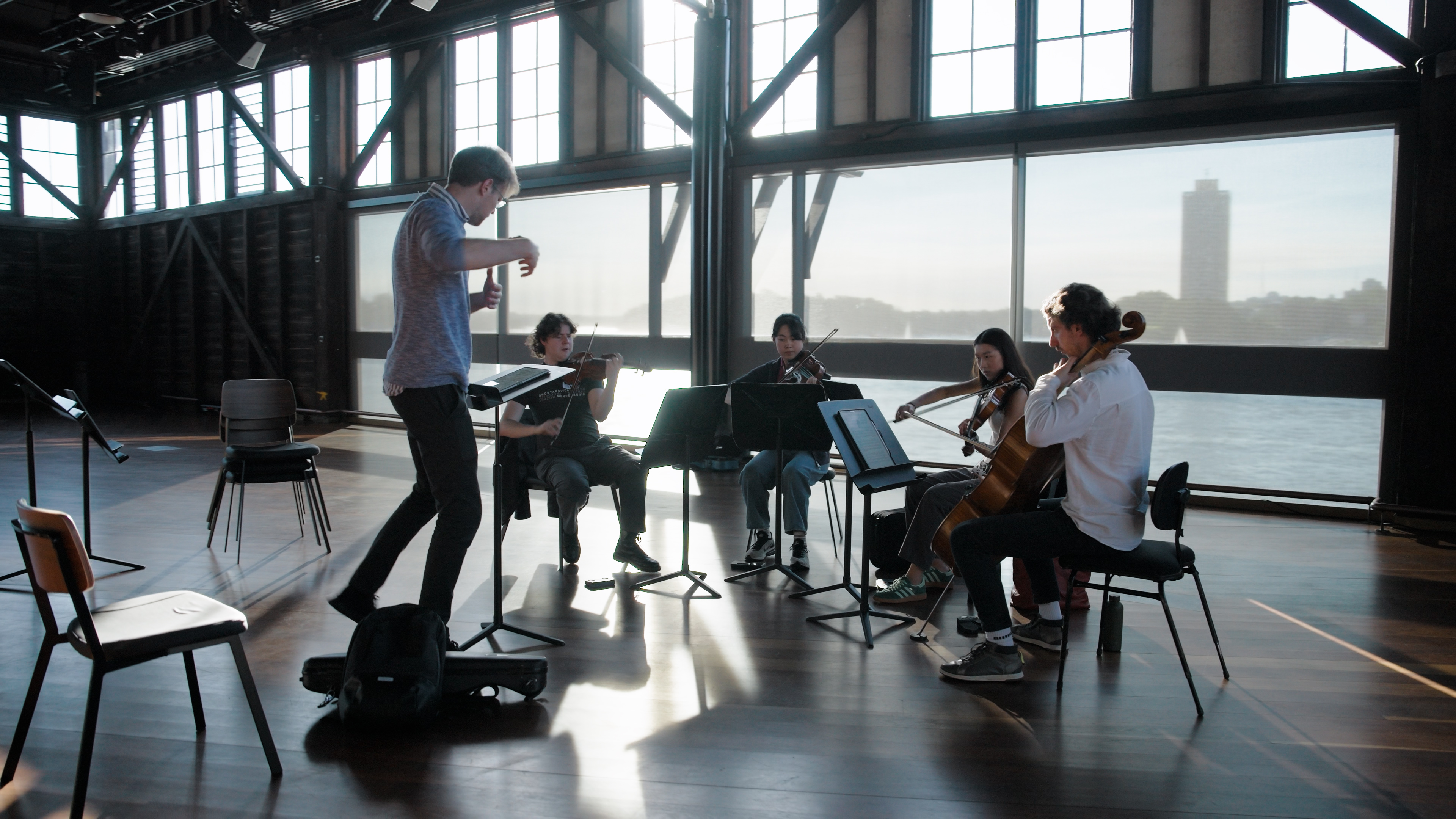 Australian Chamber Orchestra violinist conducts University of Melbourne masterclass