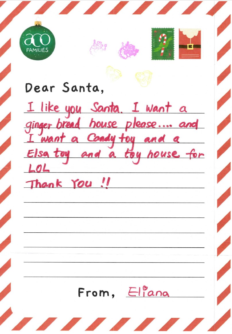 Dear santa clearance letter